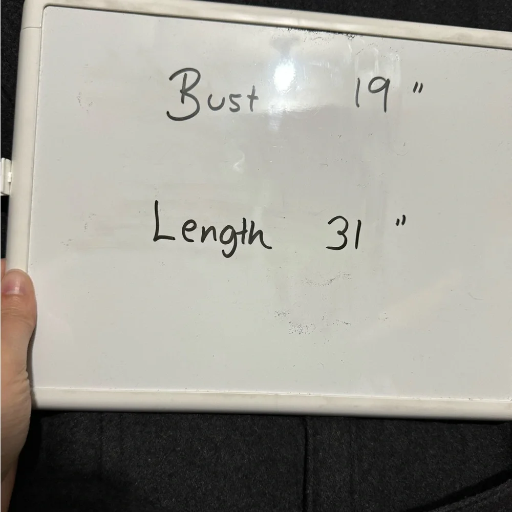 Michael Kors Dark Charcoal Gray Wool Blend Classic Winter Pea Coat Size Medium - Picture 5 of 5